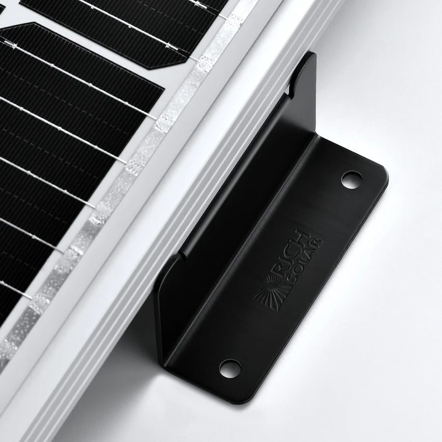 Z-Brackets | Mounting Hardware Z-Brackets with Screws | Designed for RICH SOLAR MEGA Series Solar Panels | Easy to Install Rich Solar