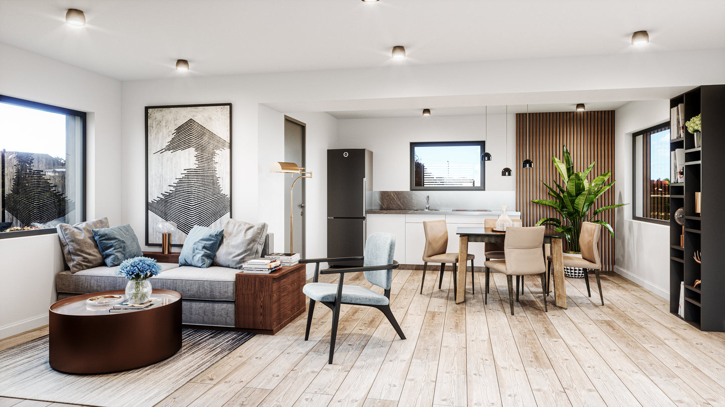 Urbana Casa Uno – 1-Bedroom Luxury Modular Home Offset Living