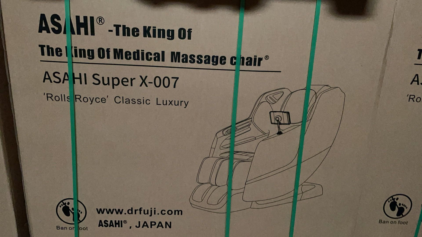 ASAHI® JAMES BOND Super Massage Chair PRO X-007 (Gray) Dr. Boss