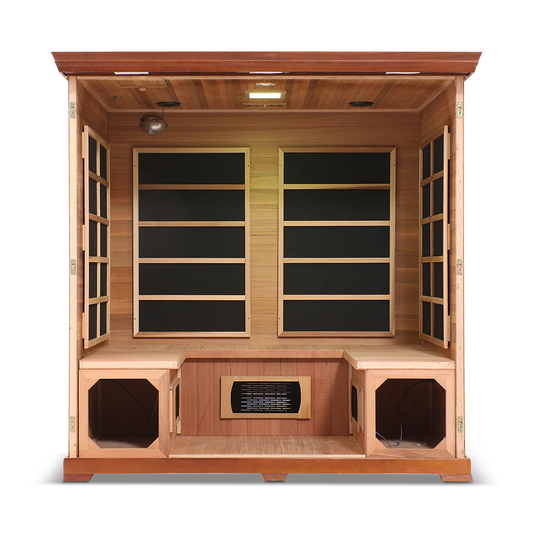 4 Person Full Spectrum Infrared Sauna with PureCarbon Heating & Canadian Wood Health Smart