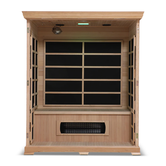 3 Person Full Spectrum Infrared Sauna with PureCarbon Heating & Canadian Wood Health Smart