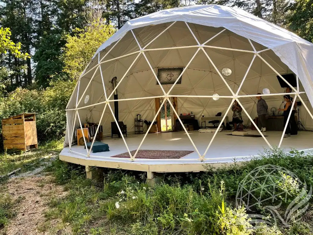 10M Deluxe Glamping Dome, Heavy Frame (White, Sage Green, Desert Beige) Phoenyx Domes