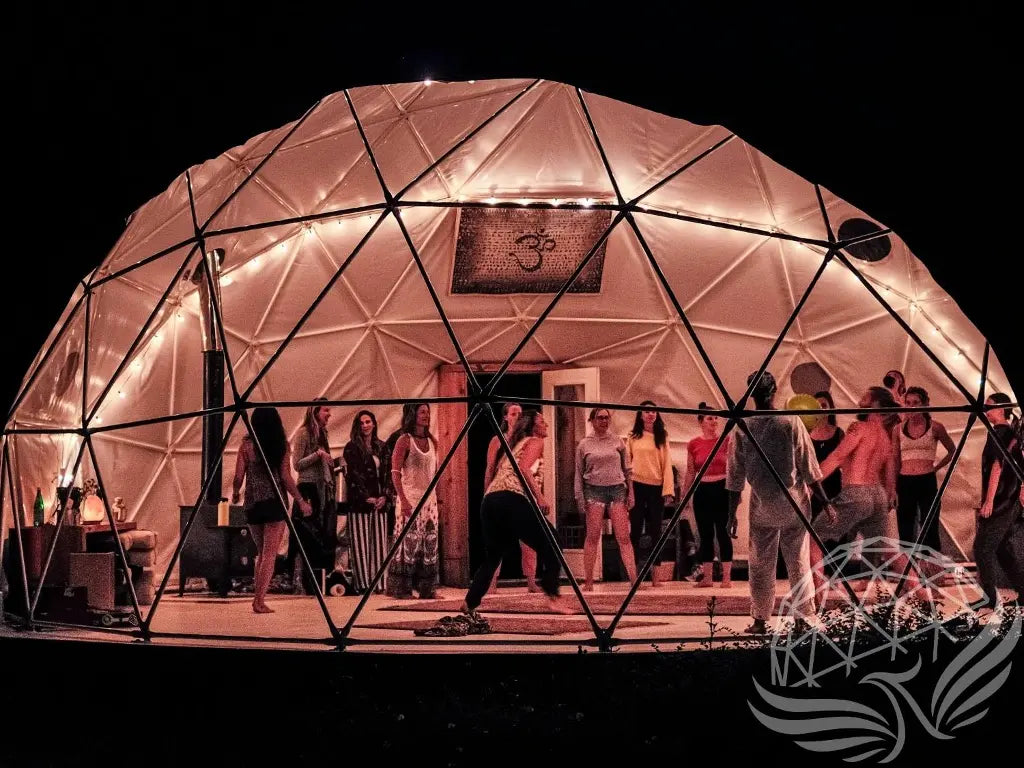 10M Deluxe Glamping Dome, Heavy Frame (White, Sage Green, Desert Beige) Phoenyx Domes