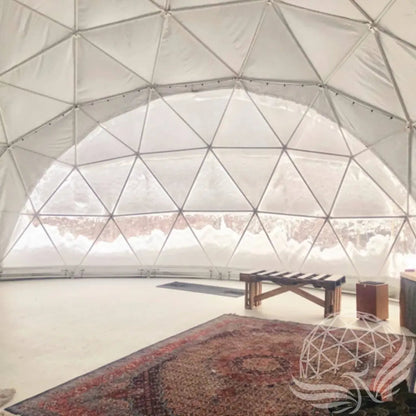 10M Deluxe Glamping Dome, Heavy Frame (White, Sage Green, Desert Beige) Phoenyx Domes