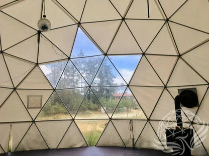 10M Deluxe Glamping Dome, Heavy Frame (White, Sage Green, Desert Beige) Phoenyx Domes
