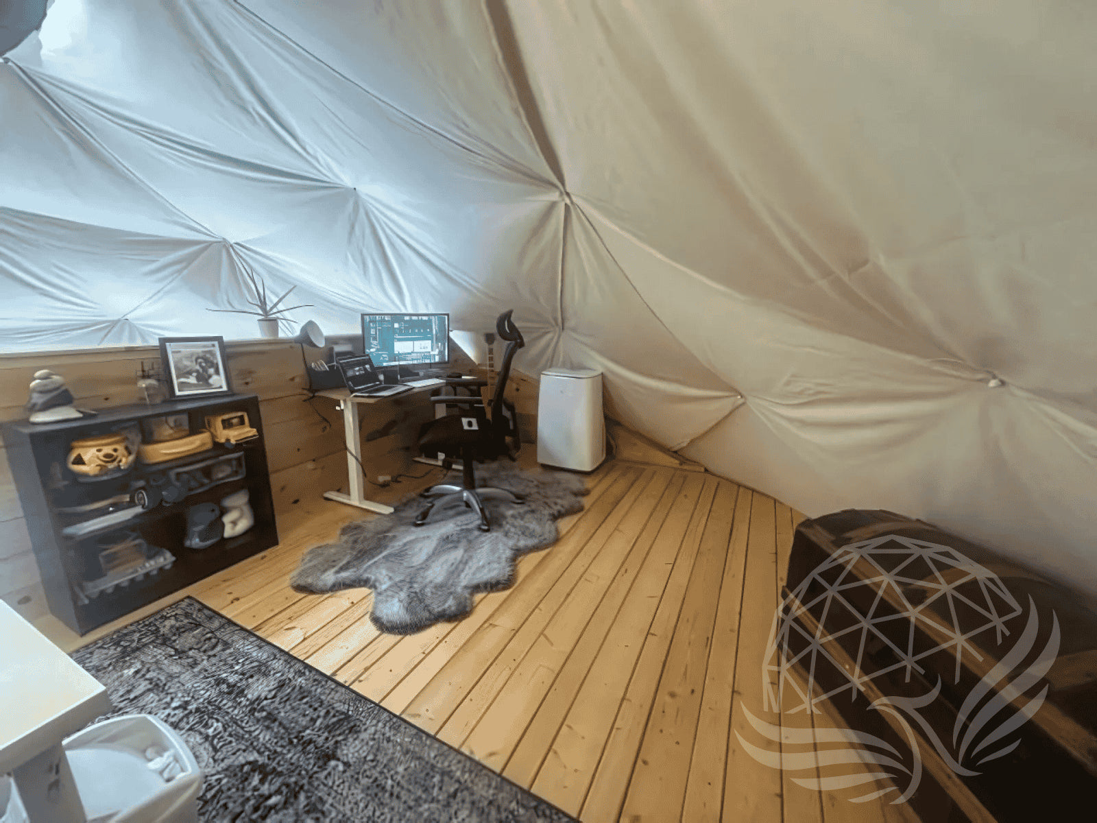 10M Deluxe Glamping Dome, Heavy Frame (White, Sage Green, Desert Beige) Phoenyx Domes