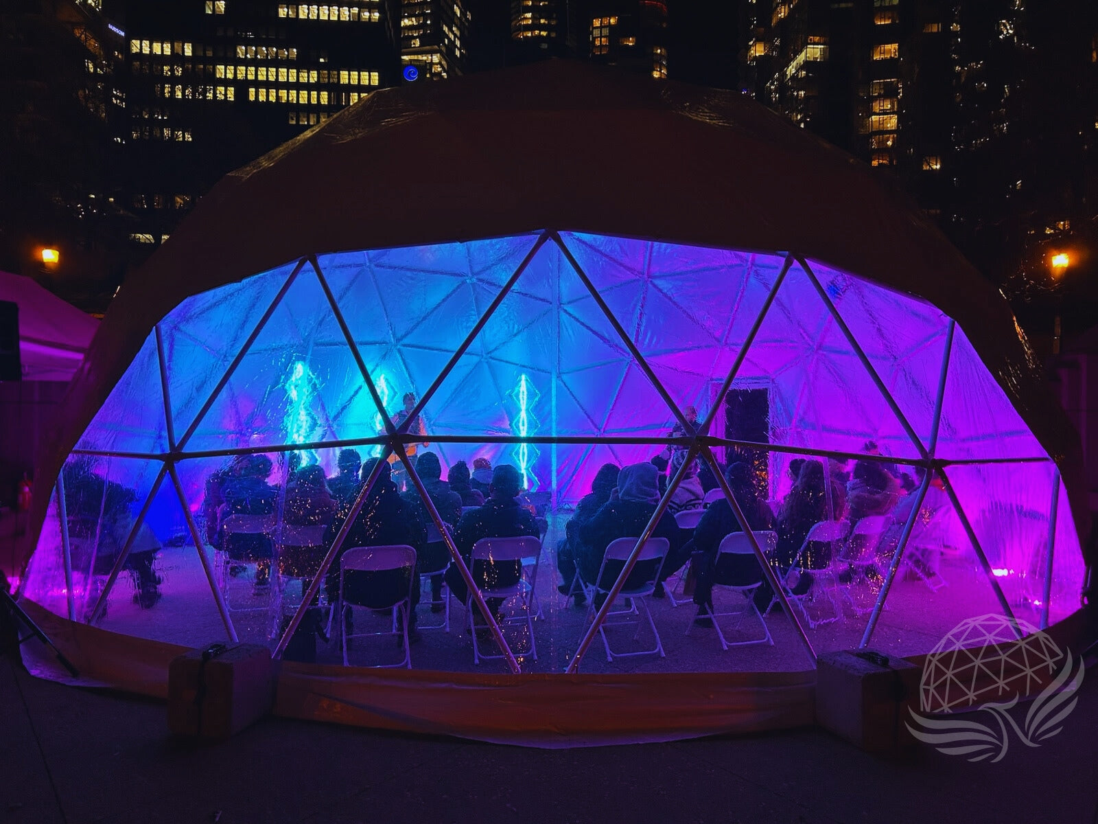 10M Deluxe Glamping Dome, Heavy Frame (White, Sage Green, Desert Beige) Phoenyx Domes