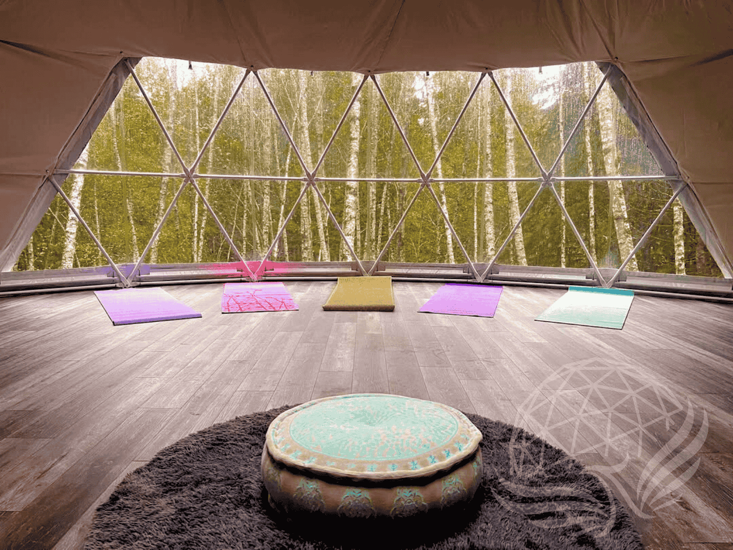 10M Deluxe Glamping Dome, Heavy Frame (White, Sage Green, Desert Beige) Phoenyx Domes