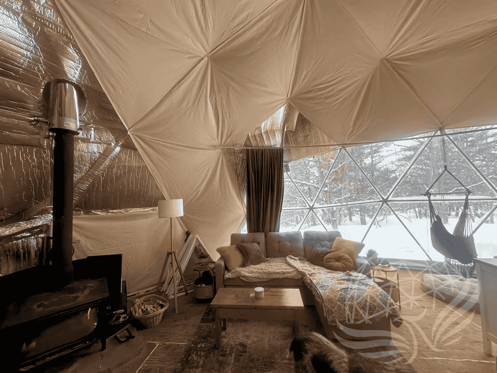 10M Deluxe Glamping Dome, Heavy Frame (White, Sage Green, Desert Beige) Phoenyx Domes