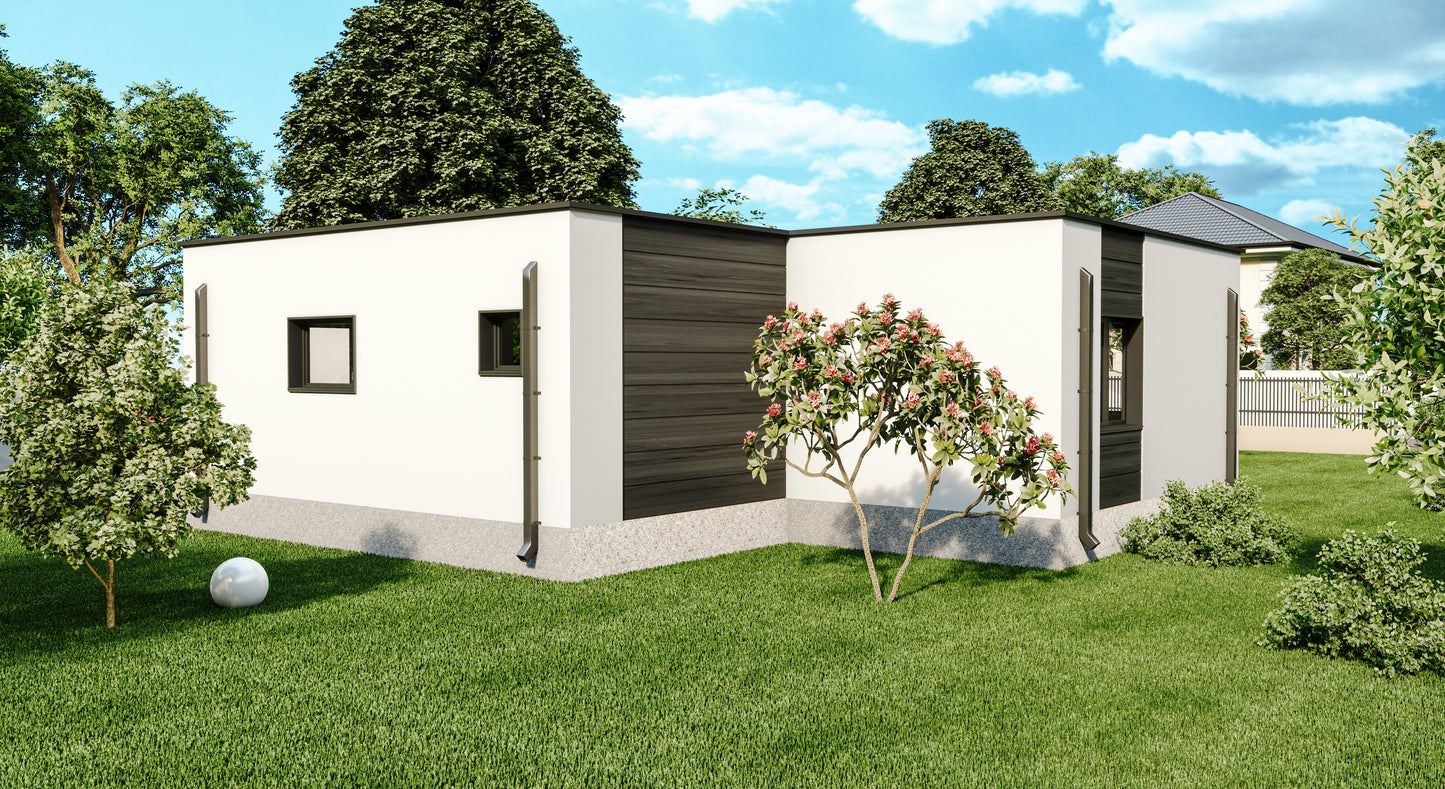 Urbana Casa Duo – 2 -Bedroom Luxury Modular Home Offset Living