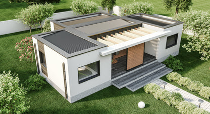 Urbana Casa Duo – 2 -Bedroom Luxury Modular Home Offset Living