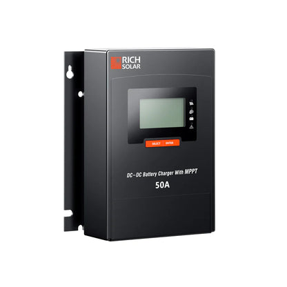 BRAVO 50 DC | 50 Amp DC-DC Solar Charge Controller with MPPT | Premium 50A 12V/24V DC-DC Solar Controller with MPPT for RVs, Trailers, Campers, Vans, Boats, Off-Grid | #1 Ranked DC to DC Solar Controller Rich Solar