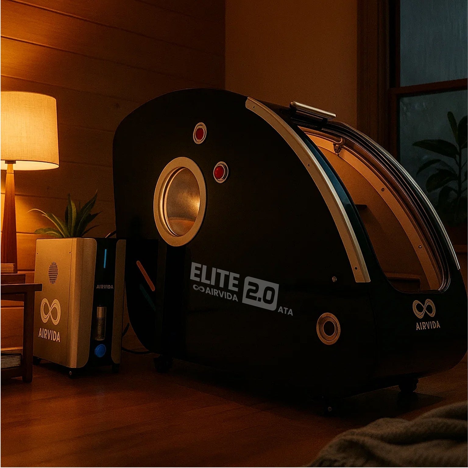 Sitting Hard Shell Hyperbaric Chamber 1.3-2.0 ATA  -Airvida Elite The Recovery Outlet