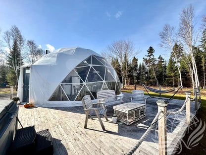 9M Deluxe Glamping Phoenyx Dome, Heavy Frame (White, Sage Green, Desert Beige) Phoenyx Domes