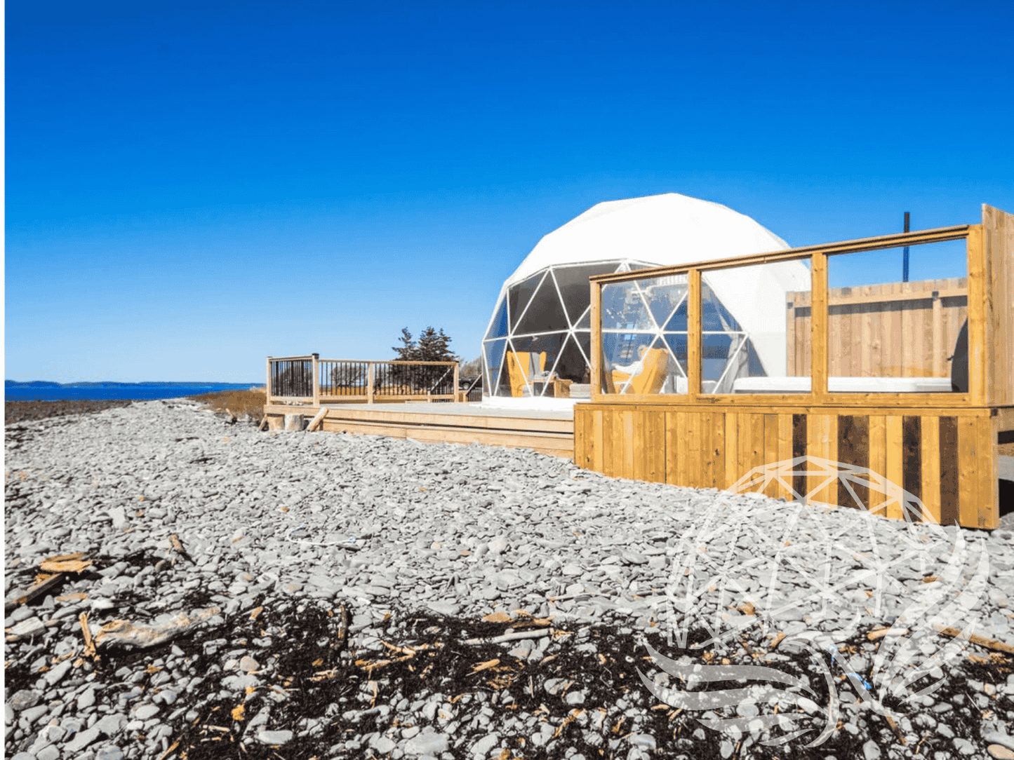 9M Deluxe Glamping Phoenyx Dome, Heavy Frame (White, Sage Green, Desert Beige) Phoenyx Domes