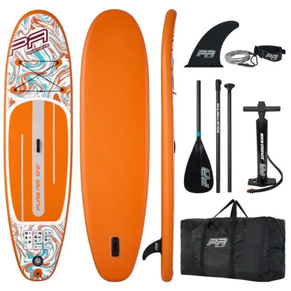 Aqua Marina Pure Air Coast 10'6" (Orange) – All-Round iSUP with Adjustable Aluminum Paddle and Safety Leash Aqua Marina