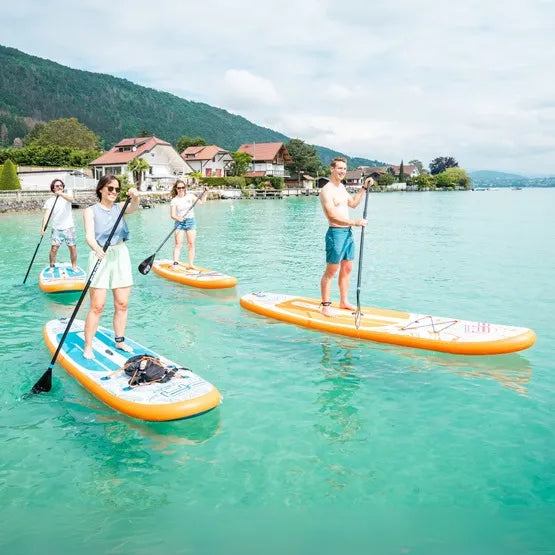 Aqua Marina Pure Air Coast 10'6" (Orange) – All-Round iSUP with Adjustable Aluminum Paddle and Safety Leash Aqua Marina
