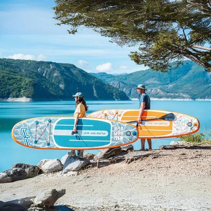 Aqua Marina Pure Air Coast 10'6" (Orange) – All-Round iSUP with Adjustable Aluminum Paddle and Safety Leash Aqua Marina