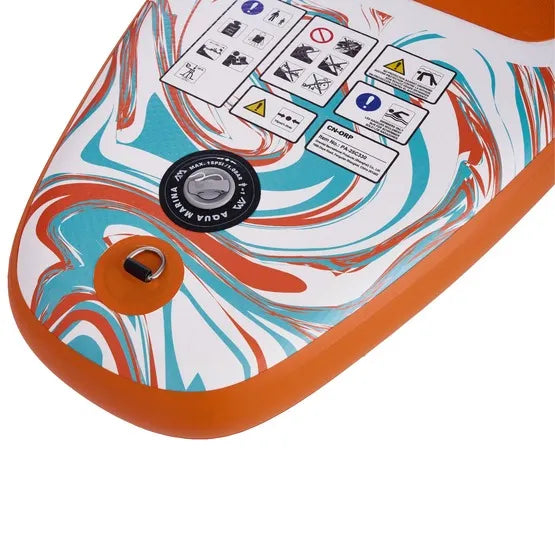 Aqua Marina Pure Air Coast 10'6" (Orange) – All-Round iSUP with Adjustable Aluminum Paddle and Safety Leash Aqua Marina