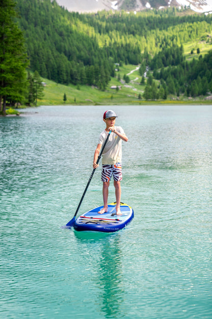 Aqua Marina Vibrant 8'0" – Youth All-Around iSUP, 2.44m/10cm, with Paddle and Safety Leash Aqua Marina