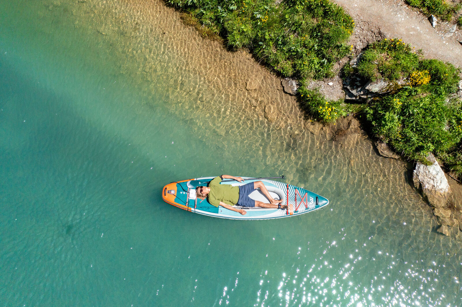 Aqua Marina Cascade 11'2" Inflatable Stand Up Paddle-Kayak Hybrid Board Aqua Marina