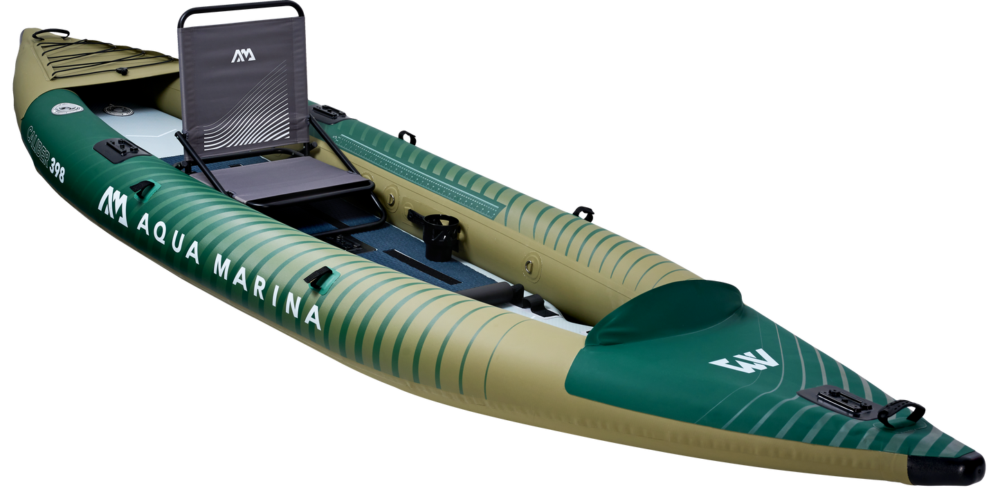 Aqua Marina Caliber 13'1" Angling Kayak – Modular Solo/Tandem Fishing Kayak with DWF Deck Aqua Marina