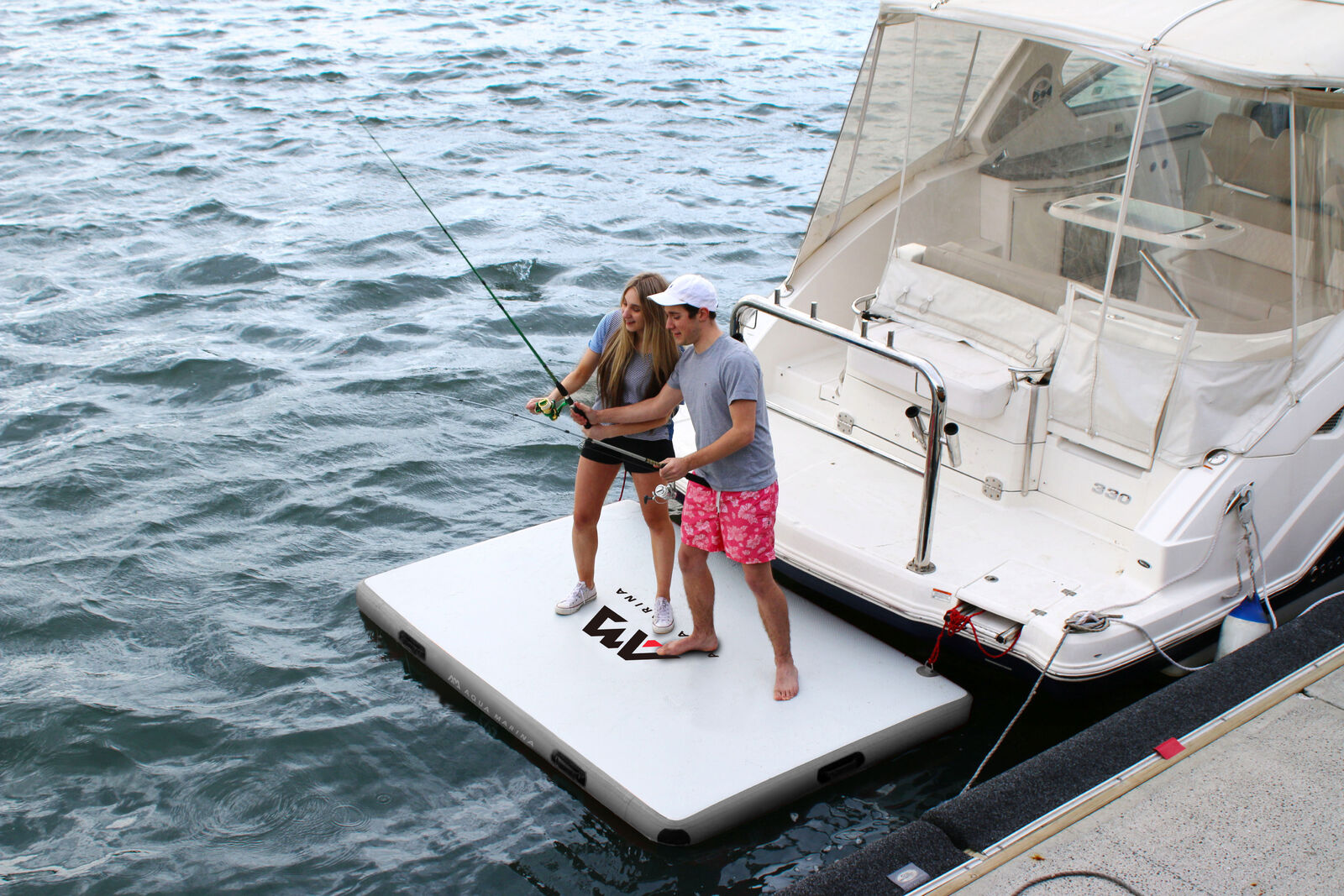 Aqua Marina Island 8'2" Inflatable Floating Dock Aqua Marina