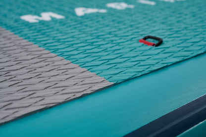 Beast (Aqua Splash) - Advanced All-around iSUP, 3.2m/15cm, with carbon/fiberglass hybrid PASTEL paddle and coil leash Aqua Marina