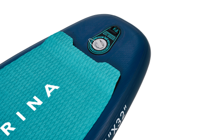 Beast (Aqua Splash) - Advanced All-around iSUP, 3.2m/15cm, with carbon/fiberglass hybrid PASTEL paddle and coil leash Aqua Marina