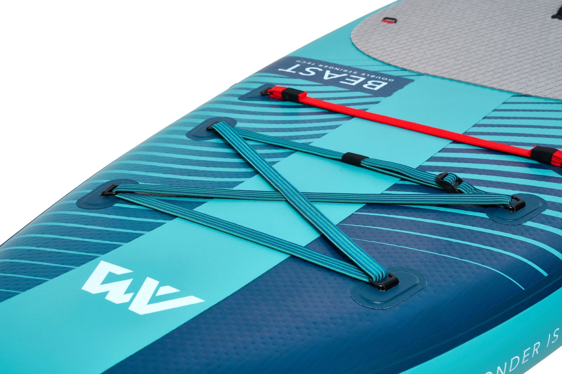 Beast (Aqua Splash) - Advanced All-around iSUP, 3.2m/15cm, with carbon/fiberglass hybrid PASTEL paddle and coil leash Aqua Marina