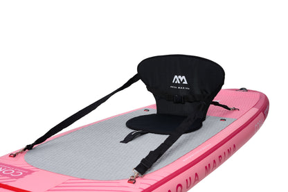 Coral (Raspberry) - Advanced All-around iSUP, 3.1m/12cm, with carbon/fiberglass hybrid PASTEL paddle, coil leash and carry strap Aqua Marina