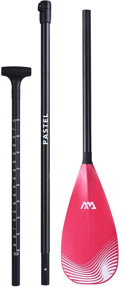 Coral (Raspberry) - Advanced All-around iSUP, 3.1m/12cm, with carbon/fiberglass hybrid PASTEL paddle, coil leash and carry strap Aqua Marina
