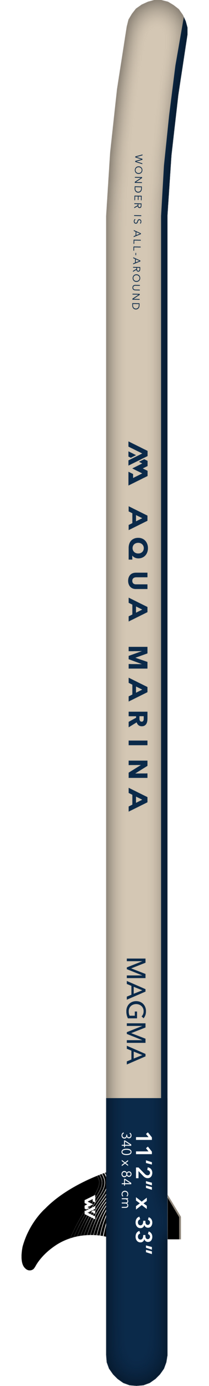 Aqua Marina Magma (Earth Wave) – Advanced All-Around iSUP, 3.4m/15cm, with Carbon/Fiberglass Hybrid PASTEL Paddle and Coil Leash Aqua Marina