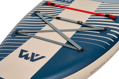 Aqua Marina Magma (Earth Wave) – Advanced All-Around iSUP, 3.4m/15cm, with Carbon/Fiberglass Hybrid PASTEL Paddle and Coil Leash Aqua Marina