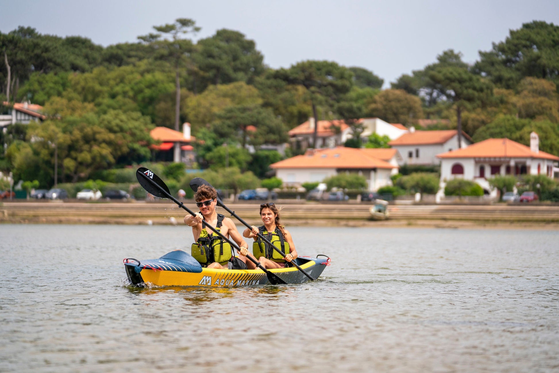 Aqua Marina Tomahawk AIR-K 375 High-Pressure Speed Kayak – 1-Person Touring Performance Kayak (DWF Deck, Paddle Excluded) Aqua Marina