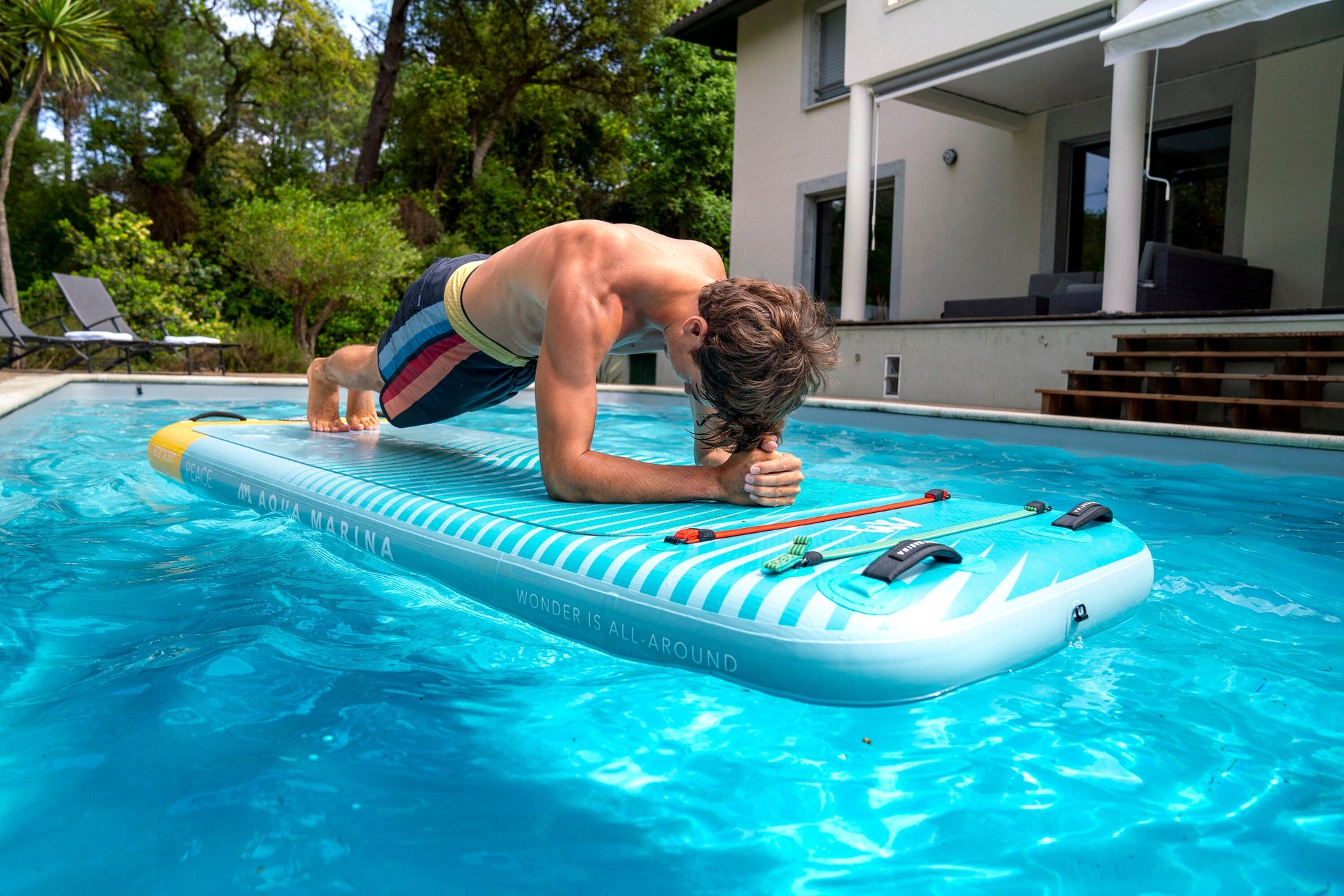 Aqua Marina Peace 8'2" – Inflatable Fitness Mat, 2.5m/15cm, with Carry Strap Aqua Marina
