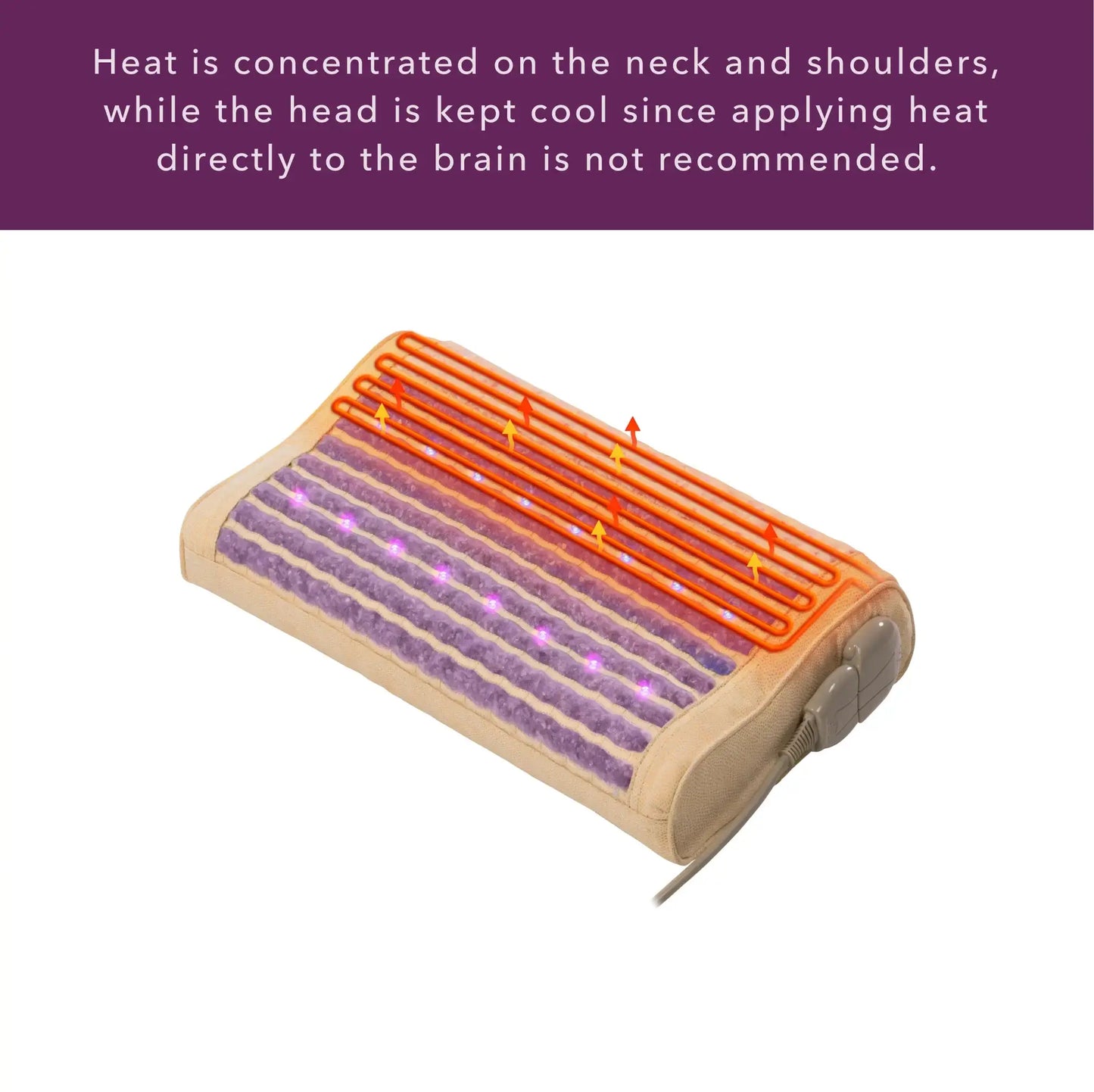 Gemstone Heating Pillow for Pain Relief and Sleep
