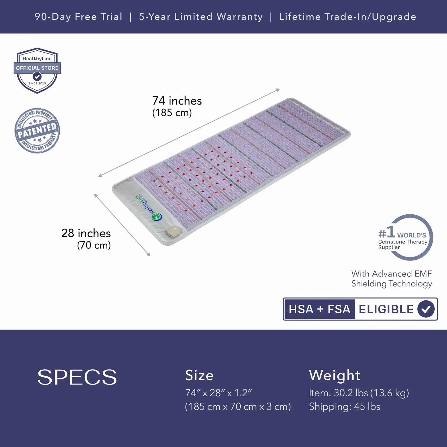 Advanced Full Body Infrared Wrap with 12 PEMF Programs