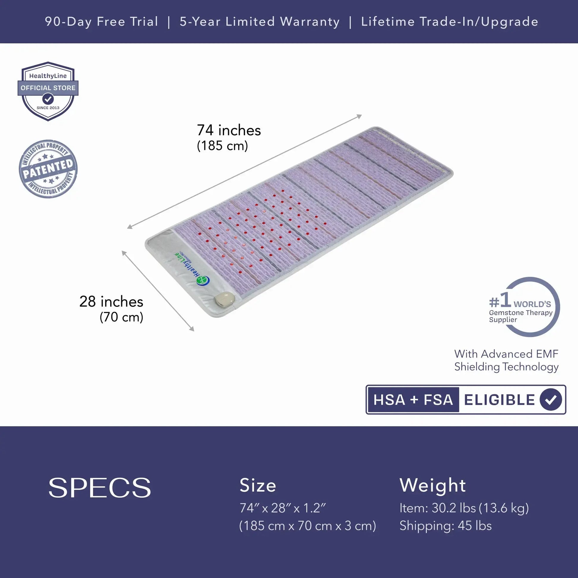 Advanced Full Body Infrared Wrap with 12 PEMF Programs