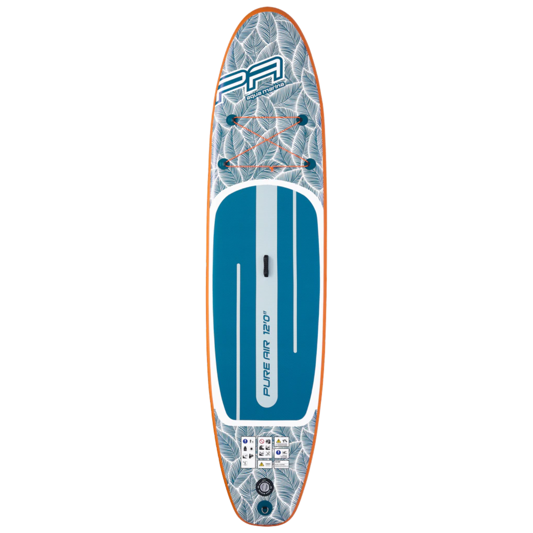 Aqua Marina Pure Air Tropic 12'0" (Blue) – All-Round iSUP with Adjustable Aluminum Paddle and Safety Leash Aqua Marina