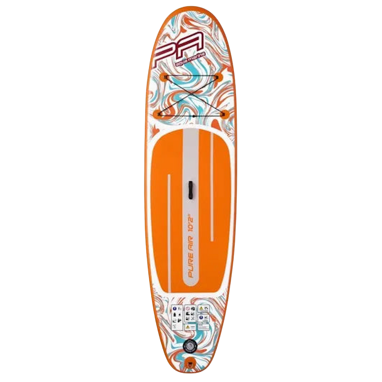 Aqua Marina Pure Air Coast 10'6" (Orange) – All-Round iSUP with Adjustable Aluminum Paddle and Safety Leash Aqua Marina