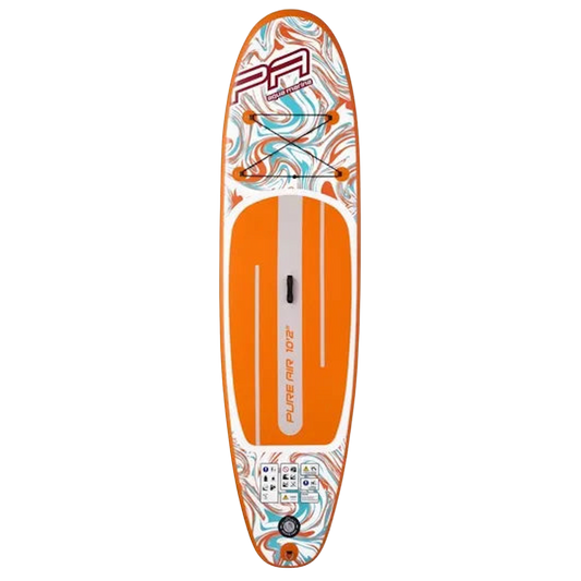 Aqua Marina Pure Air Coast 10'6" (Orange) – All-Round iSUP with Adjustable Aluminum Paddle and Safety Leash Aqua Marina