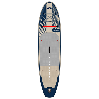 Aqua Marina Magma (Earth Wave) – Advanced All-Around iSUP, 3.4m/15cm, with Carbon/Fiberglass Hybrid PASTEL Paddle and Coil Leash Aqua Marina