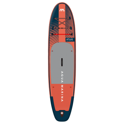 Aqua Marina Atlas (Sky Glider) – Advanced All-Around iSUP, 3.66m/15cm, with Carbon/Fiberglass Hybrid PASTEL Paddle and Coil Leash Aqua Marina