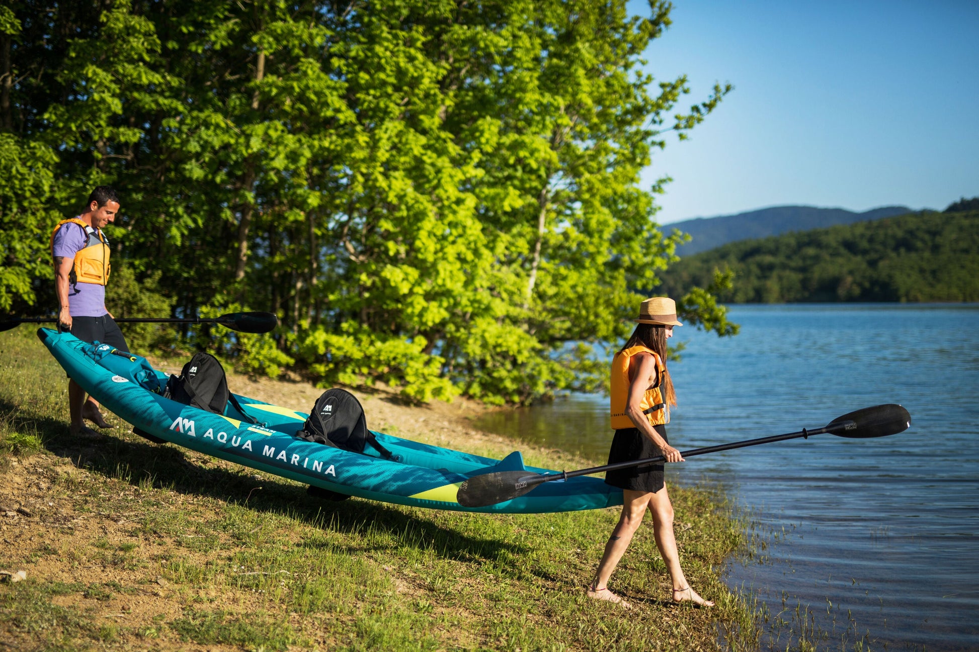 Aqua Marina Steam-412: Versatile Touring & Whitewater Kayak for Tandem Adventures Aqua Marina