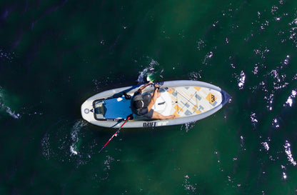 Drift - Fishing iSUP, 3.3m/15cm, with aluminum SPORTS III paddle and safety leash (Fishing Cooler excluded) Aqua Marina