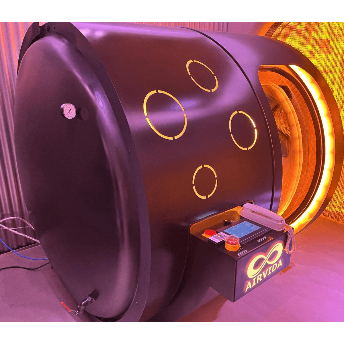 2.0 ATA Hardshell Multiplace Hyperbaric Chamber with BIBS Mask The Recovery Outlet