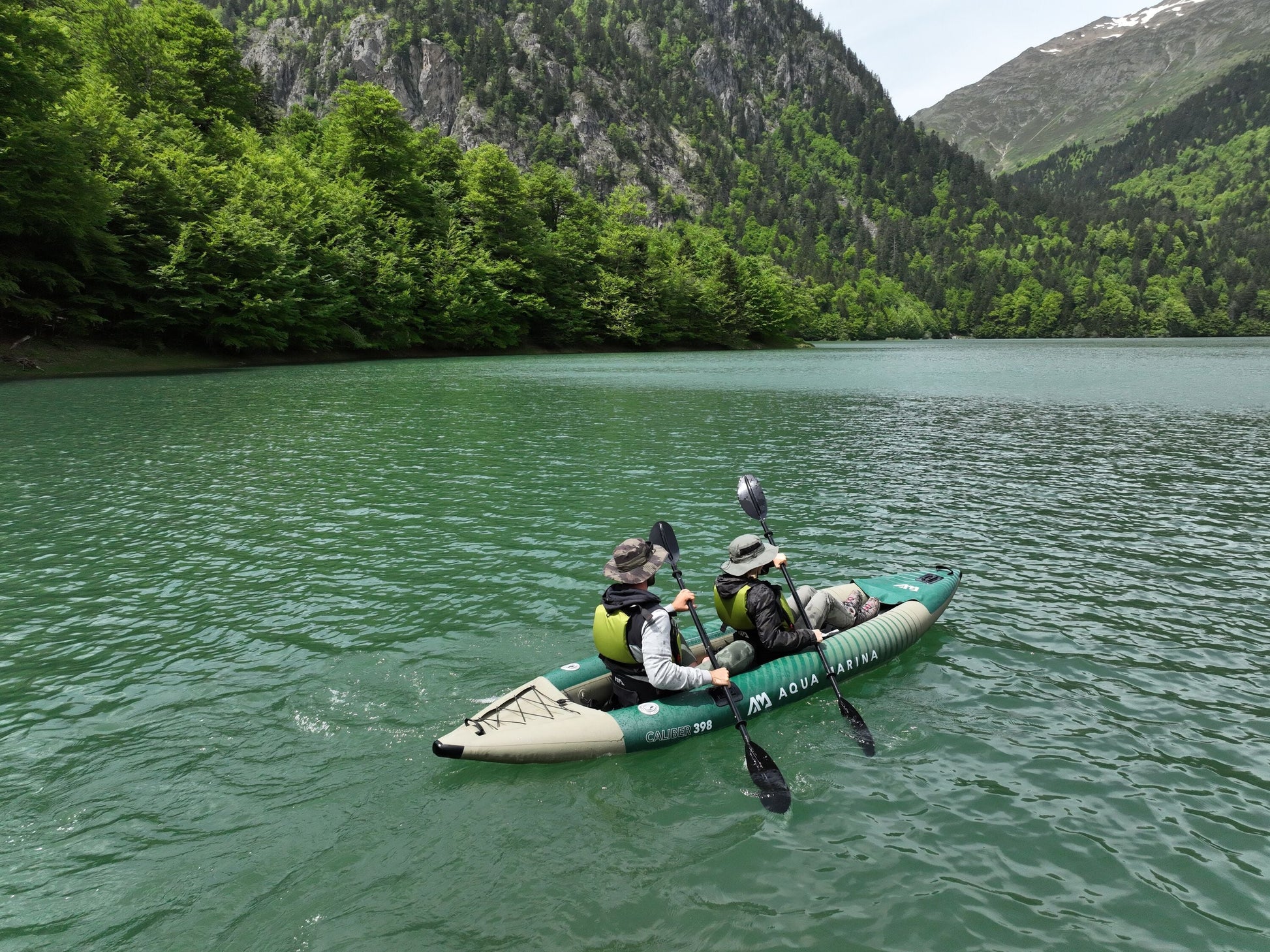 Aqua Marina Caliber 13'1" Angling Kayak – Modular Solo/Tandem Fishing Kayak with DWF Deck Aqua Marina
