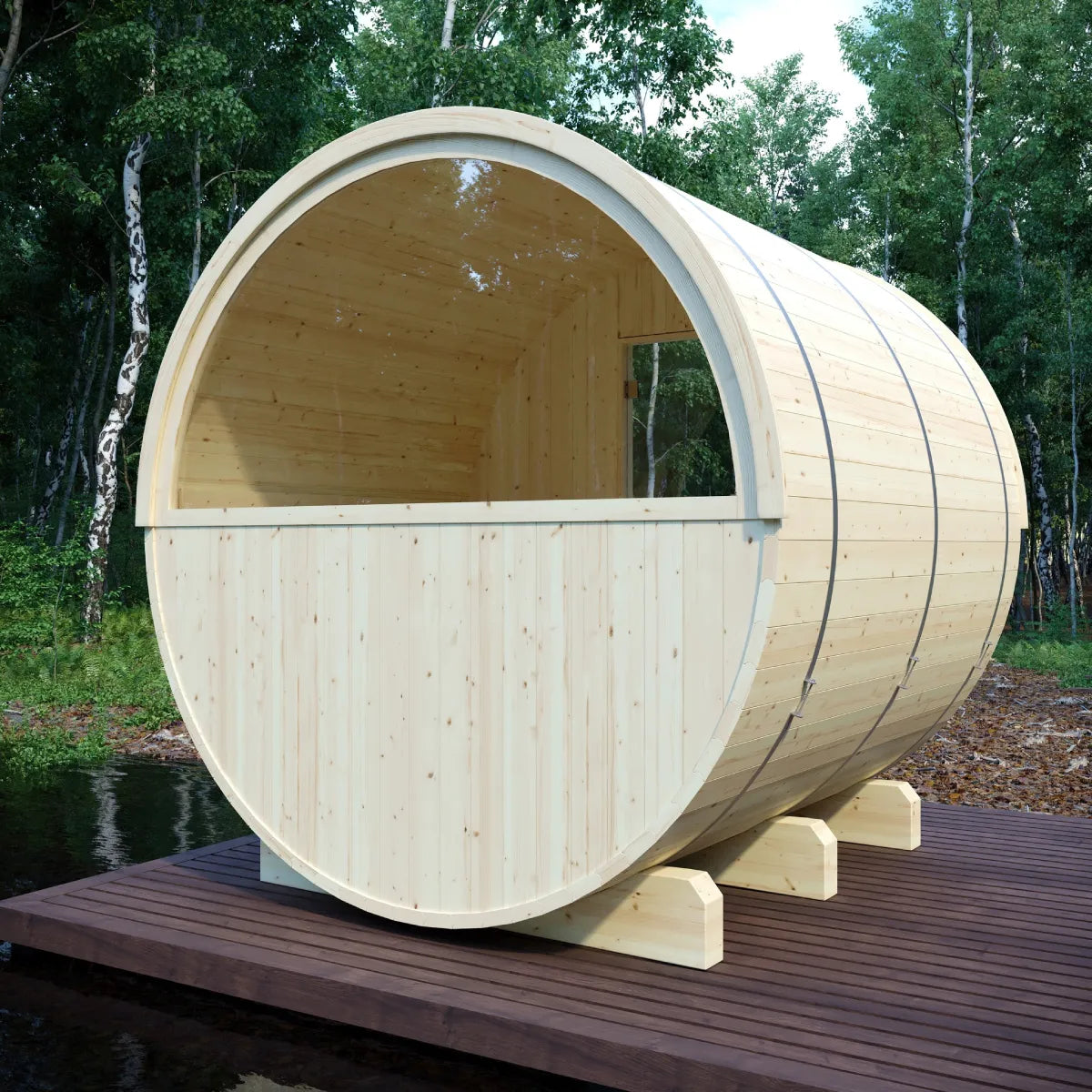 4-Person Outdoor Sauna Designed for Relaxation and Recovery
