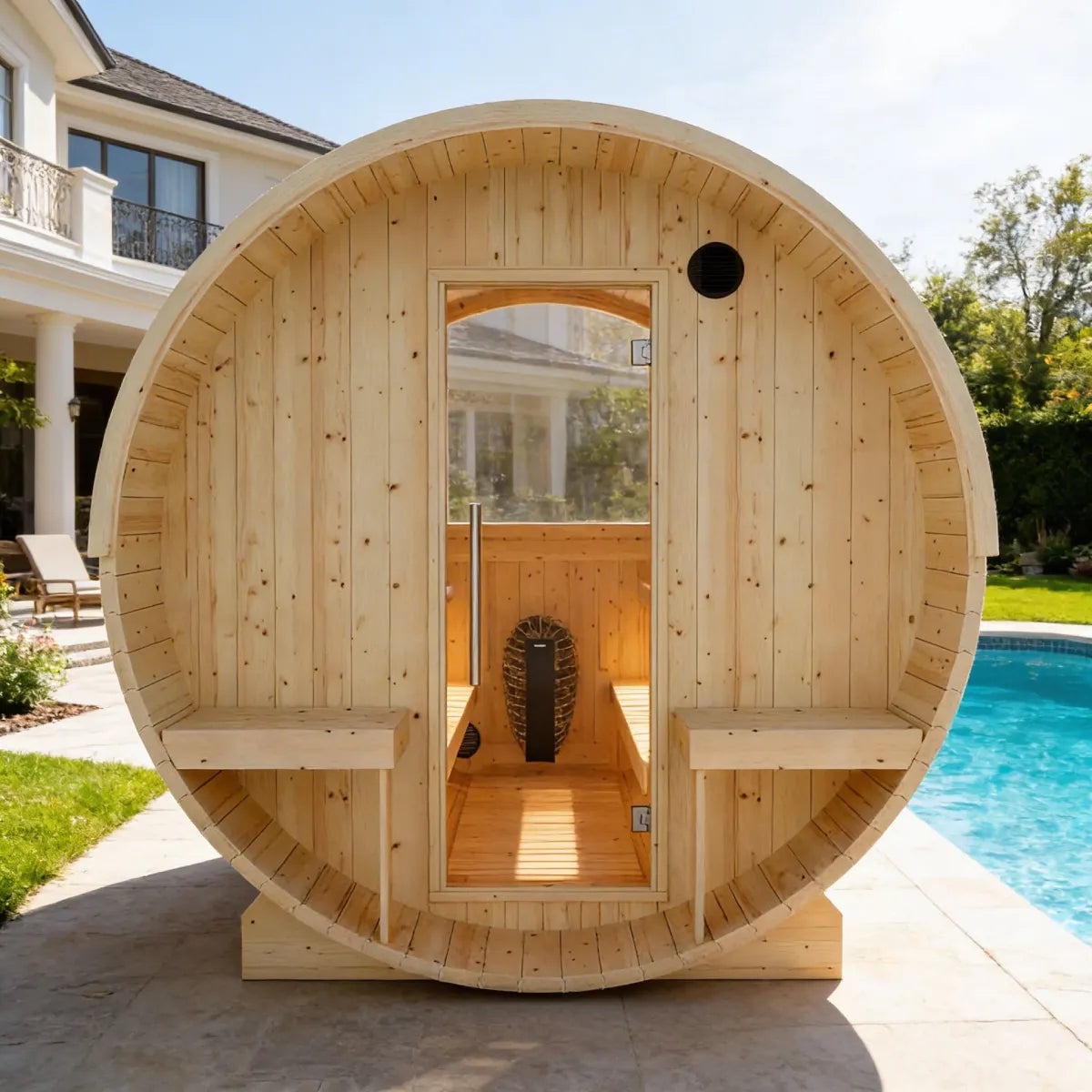 4-Person Outdoor Sauna Designed for Relaxation and Recovery